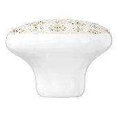 赤面ピンクシャビーシックな引き出し/キャビネットノブ セラミックノブ (側面)