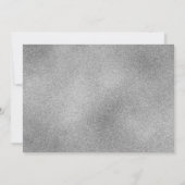 赤面ピンクシルバーグリッターバルーン甘い16 招待状 (裏面)