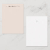 赤面ピンクシルバーディスプレイカード 名刺 (正面/裏面)