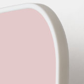 赤面ピンクシンプルイニシャルモノグラム ピックルボールラケット (左詳細)