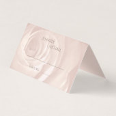 赤面ピンクシンプルローズエレガントなウェディングゲストテーブル (正面)