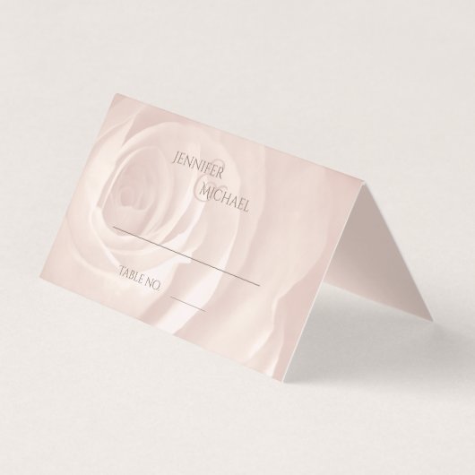 赤面ピンクシンプルローズエレガントなウェディングゲストテーブル (正面)