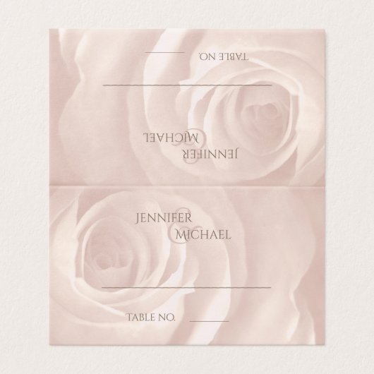 赤面ピンクシンプルローズエレガントなウェディングゲストテーブル (外部フラット)