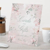 赤面ピンクシークレットガーデンバラウェディングカードギフト 台座サイン (インサイチュ)