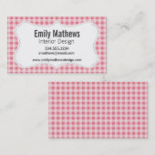 赤面ピンクジンガム 名刺 (正面/裏面)