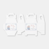 赤面ピンクジンジャージャールChinoiserieベビーシャワー フェイバーボックス (折り畳みなし)