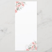 赤面ピンクジンジャージャールChinoiserieベビーシャワー メニュー (裏面)