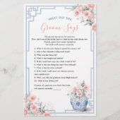 赤面ピンクジンジャージャールChinoiserie何と新郎言う (正面)