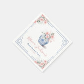 赤面ピンクジンジャージャーCHINOISERIEシャワー紙 スタンダードカクテルナプキン (角)
