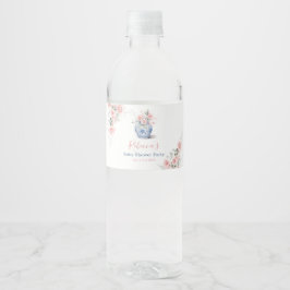 赤面ピンクジンジャージャーCHINOISERIEシャワー紙 ペットボトルラベル