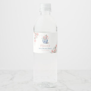 赤面ピンクジンジャージャーCHINOISERIEシャワー紙 ペットボトルラベル