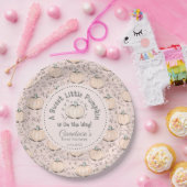 赤面ピンクスイートリトルカボチャ秋ベビーシャワー ペーパープレート (パーティー)