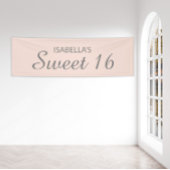 赤面ピンクスウィート16 横断幕