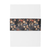 赤面ピンクスケルトンヴィンテージ招待状用帯 招待状ベリーバンド (裏面例)