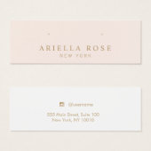 赤面ピンクスタッドイヤリングジュエリー表示カード (正面&裏面)