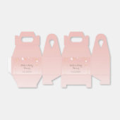 赤面ピンクスタームーンベビーシャワー フェイバーボックス (折り畳みなし)