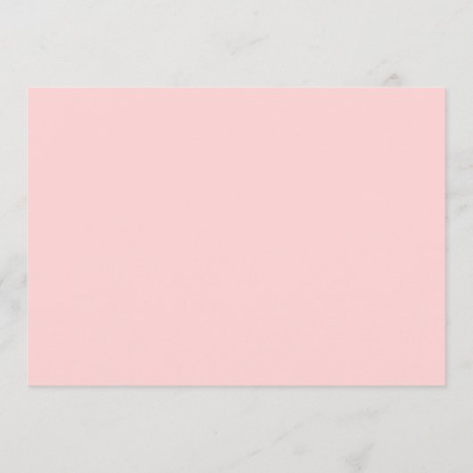 赤面ピンクストライプのモダン卒業写真 案内状 (裏面)