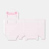 赤面ピンクストライプ色 |ありがとうございます フェイバーボックス (折り畳みなし)