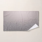 赤面ピンクスパークリルグリッター バスタオルセット (ハンドタオル)