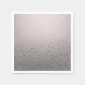 赤面ピンクスパークリーグリッタースウィート16バースデーパーティー スタンダードカクテルナプキン (正面)