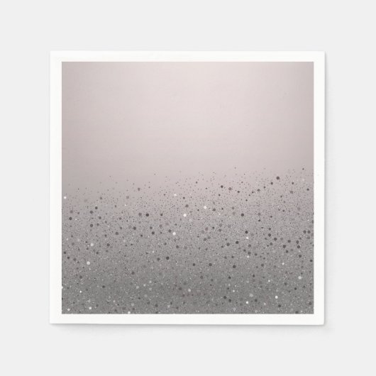 赤面ピンクスパークリーグリッタースウィート16バースデーパーティー スタンダードカクテルナプキン (正面)