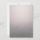 赤面ピンクスパークリーグリッタースウィート16バースデーパーティー 招待状 (裏面)