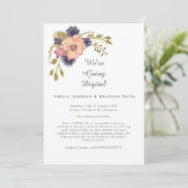 赤面ピンクズーム結婚式招待状 招待状 (スタンド正面)