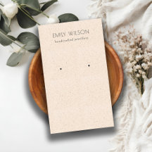 赤面ピンクセラミックテクスチャイヤリングスタッドディスプレイ