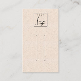 赤面ピンクセラミックテクスチャヘアピンディスプレイロゴ 名刺