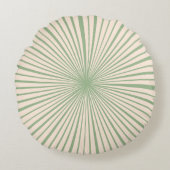 赤面ピンクセージグリーンホイールトレンディーファッショナブル ラウンドクッション (正面)