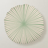 赤面ピンクセージグリーンホイールトレンディーファッショナブル ラウンドクッション (裏面)