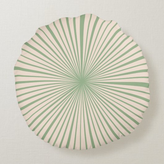 赤面ピンクセージグリーンホイールトレンディーファッショナブル ラウンドクッション (裏面)