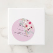 赤面ピンクセージフローラ結婚式の引き出物ギフトラベル フェイバータグ (インサイチュ)