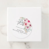 赤面ピンクセージフローラ結婚式の引き出物ギフトラベル フェイバータグ (インサイチュ)