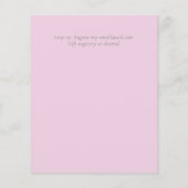 赤面ピンクセージフローラ結婚式GUES予算 (裏面)