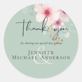 赤面ピンクセージ結婚フローラのスクリプト予算 ラウンドシール