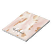 赤面ピンクタンサウスウェストフェイクコーヒド女性のカーボーイ ノートパッド (回転)