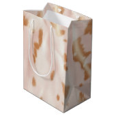 赤面ピンクタンサウスウェストフェイク女性のカーボーイコーヒド ミディアムペーパーバッグ (裏面アングル)