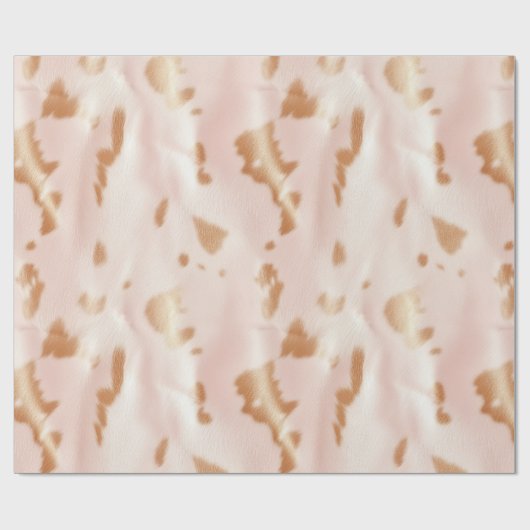 赤面ピンクタンサウスウェストフェイク女性のカーボーイコーヒド ラッピングペーパー (フラット)