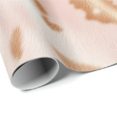 赤面ピンクタンサウスウェストフェイク女性のカーボーイコーヒド ラッピングペーパー (ロールコーナー)