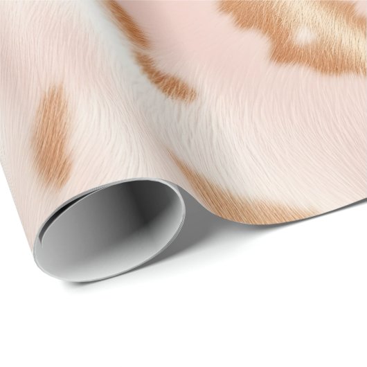 赤面ピンクタンサウスウェストフェイク女性のカーボーイコーヒド ラッピングペーパー (ロールコーナー)