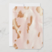 赤面ピンクタンサウスウエストコウィドブライダルシャワー 招待状 (裏面)