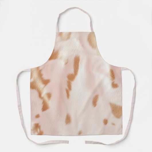 赤面ピンクタンサウスウエストコフェイクウィド エプロン (正面)