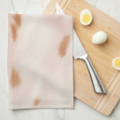 赤面ピンクタンサウスウエストコフェイクウィド キッチンタオル (四つ折り)