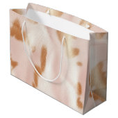 赤面ピンクタンサウスウエストコフェイクウィド ラージペーパーバッグ (裏面アングル)