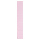 赤面ピンクタータンチェックランナーモダンダイニングテーブルの設定 ロングテーブルランナー (正面)