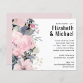 赤面ピンクダスティブルーフローラ結婚ズバジェット (正面/裏面)