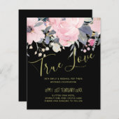 赤面ピンクダスティブルーフローラ結婚ズバジェット (正面/裏面)