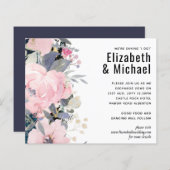 赤面ピンクダスティブルーフローラ結婚ズバジェット (正面/裏面)