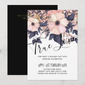 赤面ピンクダスティブルーブラック結婚ズフローラ予算 (正面/裏面)